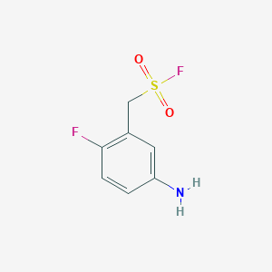 molecular formula C7H7F2NO2S B1383686 (5-Amino-2-fluorophenyl)methanesulfonyl fluoride CAS No. 2059971-41-2