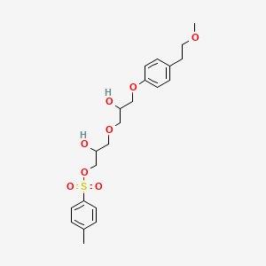 molecular formula C22H30O8S B13836878 [2-Hydroxy-3-[2-hydroxy-3-[4-(2-methoxyethyl)phenoxy]propoxy]propyl] 4-methylbenzenesulfonate 