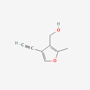 molecular formula C8H8O2 B13836894 (4-Ethynyl-2-methylfuran-3-yl)methanol 