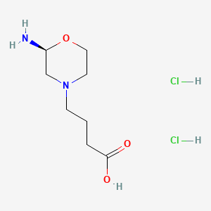 (S)-4-(2-Aminomorpholino)butanoic acid dihydrochloride