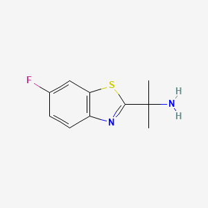 2-Benzothiazolemethanamine, 6-fluoro-alpha,alpha-dimethyl-