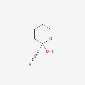 molecular formula C7H10O2 B13836945 2-Ethynyloxan-2-ol 