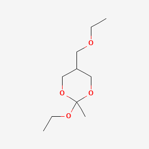 molecular formula C10H20O4 B13836969 2-Ethoxy-5-(ethoxymethyl)-2-methyl-1,3-dioxane 