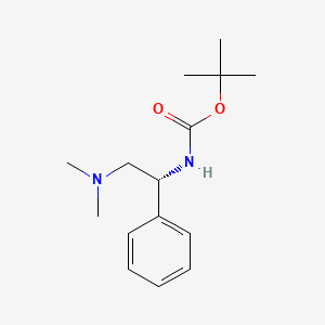 tert-butyl N-[(1R)-2-(dimethylamino)-1-phenylethyl]carbamate