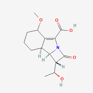 (1S,8aS,8bR)-1-[(1R)-1-hydroxyethyl]-5-methoxy-2-oxo-5,6,7,8,8a,8b-hexahydro-1H-azeto[1,2-b]isoindole-4-carboxylic acid