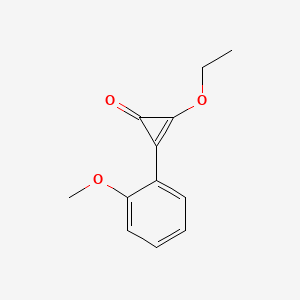 molecular formula C12H12O3 B13837019 2-Ethoxy-3-(2-methoxyphenyl)cycloprop-2-en-1-one 