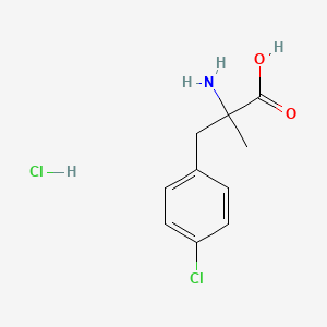molecular formula C10H13Cl2NO2 B1383705 2-Amino-3-(4-chlorophenyl)-2-methylpropanoic acid hydrochloride CAS No. 21158-70-3