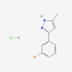 3-(3-Bromophenyl)-5-methyl-1H-pyrazole hydrochloride