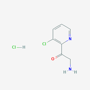 molecular formula C7H8Cl2N2O B1383710 2-Amino-1-(3-chloropyridin-2-yl)ethan-1-one hydrochloride CAS No. 2060042-00-2