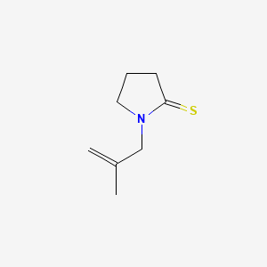 molecular formula C8H13NS B13837119 1-(2-Methylprop-2-enyl)pyrrolidine-2-thione 