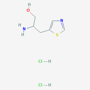 molecular formula C6H12Cl2N2OS B1383713 2-Amino-3-(1,3-thiazol-5-yl)propan-1-ol dihydrochloride CAS No. 2060041-93-0
