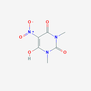 molecular formula C6H7N3O5 B13837209 6-hydroxy-1,3-dimethyl-5-nitropyrimidine-2,4(1H,3H)-dione CAS No. 3346-62-1