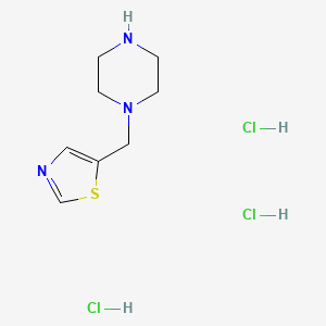 molecular formula C8H16Cl3N3S B1383721 1-[(1,3-噻唑-5-基)甲基]哌嗪三盐酸盐 CAS No. 2059941-68-1