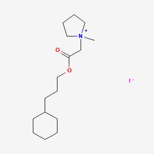 1-[2-(3-Cyclohexylpropoxy)-2-oxoethyl]-1-methylpyrrolidinium iodide