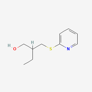 molecular formula C10H15NOS B13837216 2-(Pyridin-2-ylsulfanylmethyl)butan-1-ol 