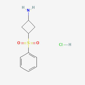 (1r,3r)-3-(Benzenesulfonyl)cyclobutan-1-amine hydrochloride