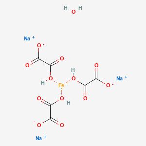 Trisodium;2-hydroxy-2-oxoacetate;iron;hydrate