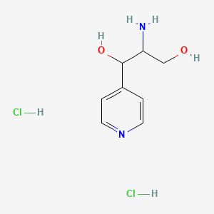 molecular formula C8H14Cl2N2O2 B1383725 2-Amino-1-(pyridin-4-yl)propane-1,3-diol dihydrochloride CAS No. 2060037-63-8