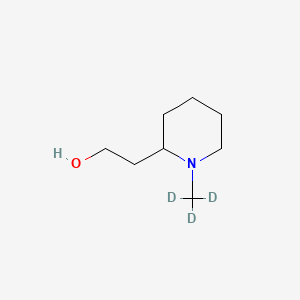 molecular formula C8H17NO B13837255 1-Methylpiperidine-2-ethanol-d3 