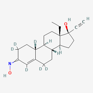 (8R,9S,10R,13S,14S,17R)-2,2,4,6,6,10-hexadeuterio-13-ethyl-17-ethynyl-3-hydroxyimino-7,8,9,11,12,14,15,16-octahydro-1H-cyclopenta[a]phenanthren-17-ol