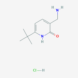 3-(Aminomethyl)-6-tert-butyl-1,2-dihydropyridin-2-one hydrochloride