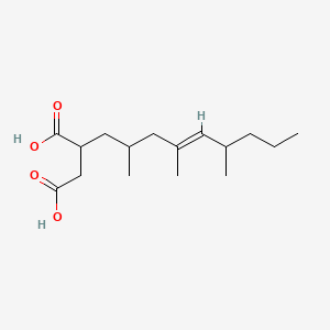 molecular formula C16H28O4 B13837283 [(E)-2,4,6-trimethylnon-4-enyl]succinic Acid 