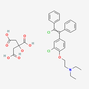 2-[2-chloro-4-(2-chloro-1,2-diphenylethenyl)phenoxy]-N,N-diethylethanamine;2-hydroxypropane-1,2,3-tricarboxylic acid