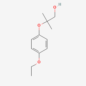 molecular formula C12H18O3 B13837287 2-(4-Ethoxyphenoxy)-2-methylpropan-1-ol 