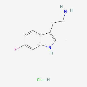 2-(6-fluoro-2-methyl-1H-indol-3-yl)ethan-1-amine hydrochloride