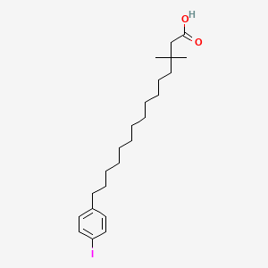 4-Iodo-I(2),I(2)-dimethylbenzenepentadecanoic acid