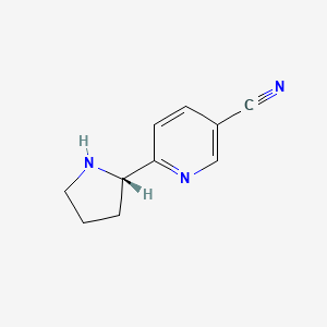 6-[(2S)-pyrrolidin-2-yl]pyridine-3-carbonitrile