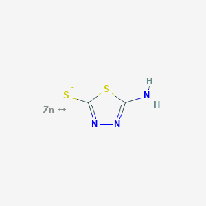 Zinc Thiazole; Bis(5-amino-1,3,4-thiadiazole-2-thiolato)zinc