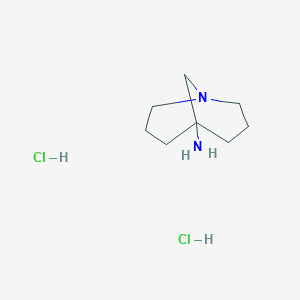 molecular formula C8H18Cl2N2 B1383739 1-氮杂双环[3.3.1]壬烷-5-胺二盐酸盐 CAS No. 2060007-87-4