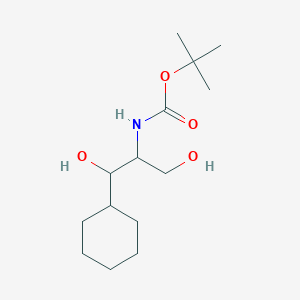 tert-butyl N-(1-cyclohexyl-1,3-dihydroxypropan-2-yl)carbamate