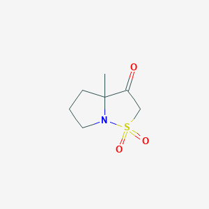 molecular formula C7H11NO3S B1383742 3a-Methyl-hexahydro-1lambda6-pyrrolo[1,2-b][1,2]thiazole-1,1,3-trione CAS No. 2059987-02-7