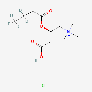 molecular formula C11H22ClNO4 B13837425 (R)-Butyryl Carnitine-d5 Chloride 