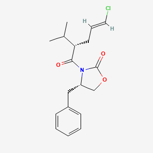 molecular formula C18H22ClNO3 B13837430 (4S)-4-benzyl-3-[(2s,4e)-5-chloro-2-isopropyl-4-pentenoyl]-1,3-oxazolidin-2-one 