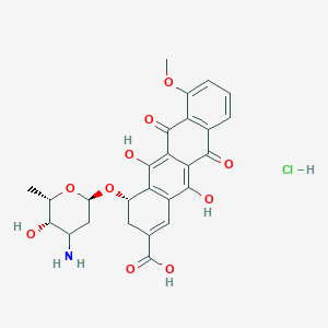 9,10-Anhydro-8-desacetyl-8-carboxy daunorubicin hydrochloride