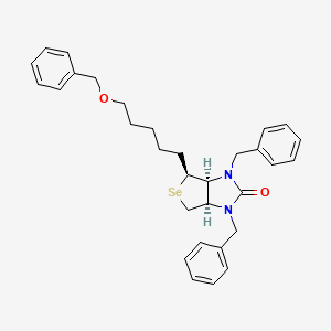 N,N,O-Tribenzyl-hexahydro-2-oxo-1H-selenolo[3,4-d]imidazole-5-pentanol