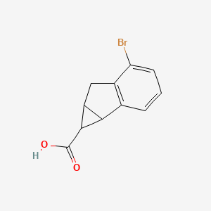 5-bromo-1H,1aH,6H,6aH-cyclopropa[a]indene-1-carboxylic acid