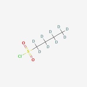 molecular formula C4H9ClO2S B13837516 1-Butane-d9-sulfonyl Chloride 