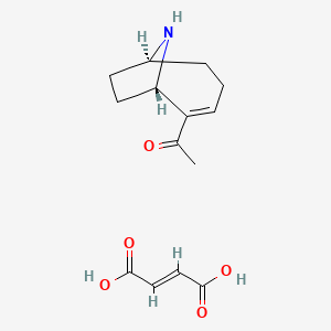 molecular formula C14H19NO5 B13837536 (-)-Anatoxin-A fumarate ((-)-antx-A fuma rate) 