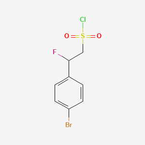 molecular formula C8H7BrClFO2S B1383754 2-(4-Bromophenyl)-2-fluoroethane-1-sulfonyl chloride CAS No. 2097975-05-6