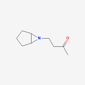 molecular formula C9H15NO B13837554 4-(6-Azabicyclo[3.1.0]hexan-6-yl)butan-2-one 