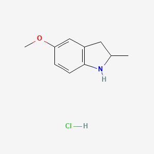 5-methoxy-2-methyl-2,3-dihydro-1H-indole;hydrochloride