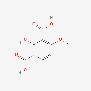 molecular formula C9H8O6 B13837575 2-Hydroxy-4-methoxy-1,3-benzenedicarboxylic Acid 