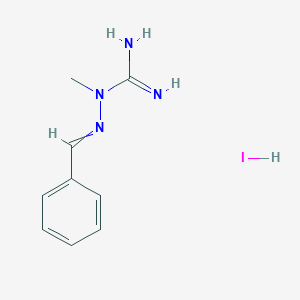 molecular formula C9H13IN4 B1383758 1-(Benzylideneamino)-1-méthylguanidine ; iodure d'hydrogène CAS No. 113712-70-2