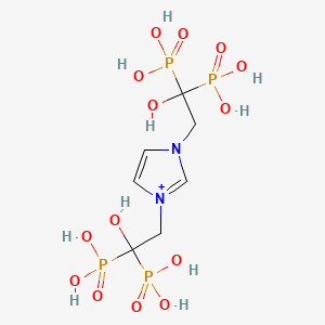 [1-Hydroxy-2-[3-(2-hydroxy-2,2-diphosphonoethyl)imidazol-1-ium-1-yl]-1-phosphonoethyl]phosphonic acid