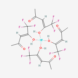 molecular formula C20H20F12HfO8 B13837603 Hafnium trifluoroacetylacetonate 