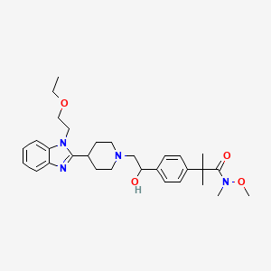 molecular formula C30H42N4O4 B13837644 1'-HydroxyBilastineWeinreb'sAmide 